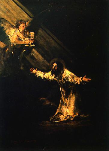 Francisco de Goya Jesus en el huerto de los olivos o Cristo en el huerto de los olivos. oil painting image